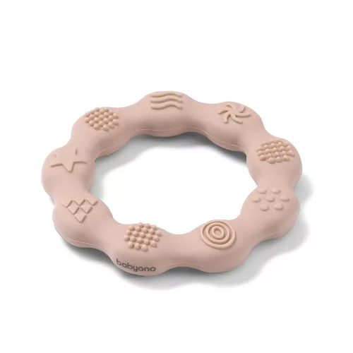 BabyOno rágóka - RING szilikon gyûrû bézs 825/04