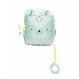   Kikkaboo készségfejlesztõ játékkocka plüss Bear With Me menta