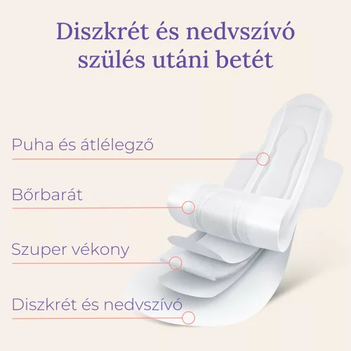Lansinoh egészségügyi betét szülés utáni diszkrét és nedvszívó 2.héttõl egyesével csomagolt 12db