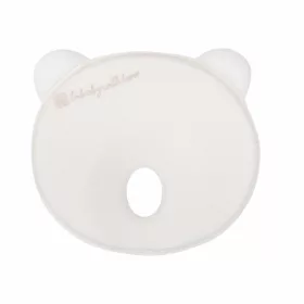   Kikkaboo párna - laposfejûség elleni memóriahabos ergonomikus Airknit  maci fehér