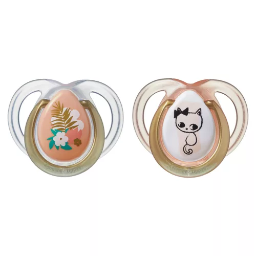 Tommee Tippee játszócumi Moda 2db 0-6hó lány