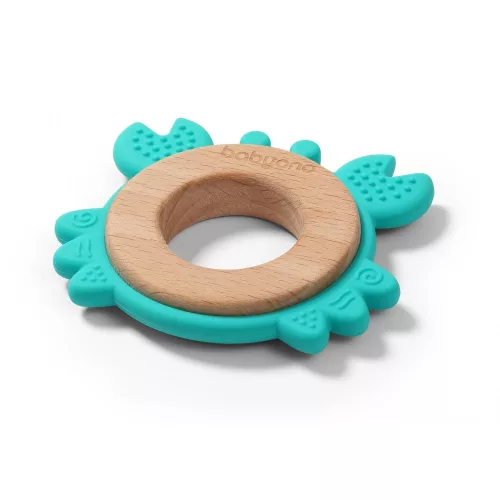 BabyOno rágóka - fa/szilikon  Crab 1075/02