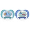Philips AVENT játszócumi ultra air 6-18hó fiú Text 2db
