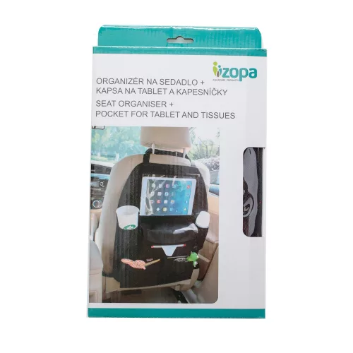 Zopa autós rendezõ üléstámlára tablet zsebbel ZOP029110