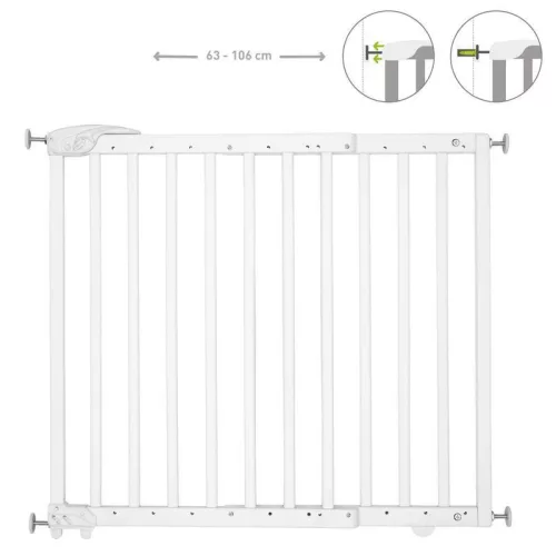 Badabulle ajtórács Deco Pop fa 63-106 cm fehér B025225