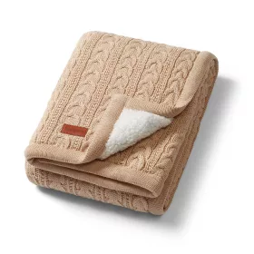   BabyOno babatakaró pamut/sherpa kötött 75x100cm bézs 1657