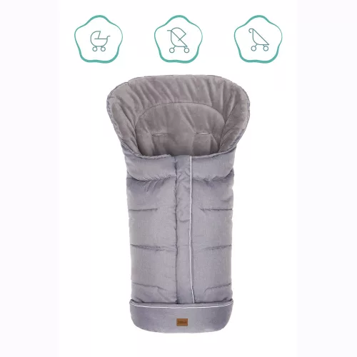 Fillikid bundazsák babakocsiba K2 6570-17 világosszürke
