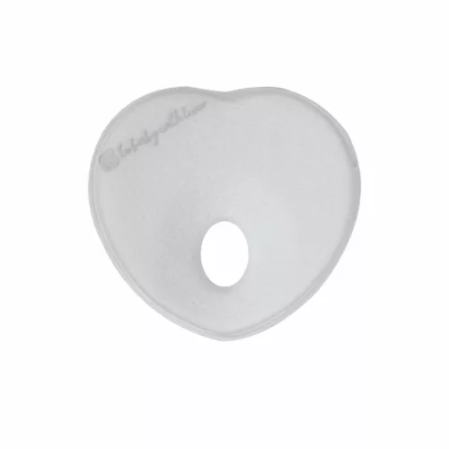 Kikkaboo párna - laposfejûség elleni memóriahabos ergonomikus Airknit  szív szürke