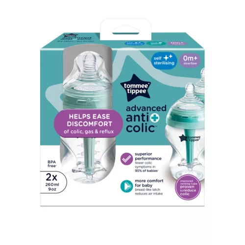 Tommee Tippee cumisüveg duo Advanced anti colic türkiz 260 ml