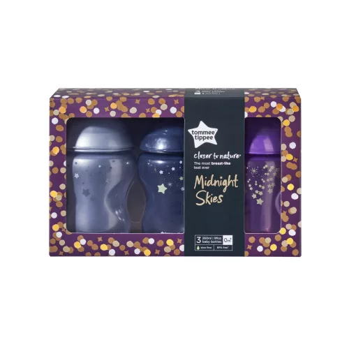 Tommee Tippee cumisüveg CTN Midnight Skies 3 db 260 ml