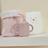 Nattou itatópohár szívószálas szilikon 150ml pink