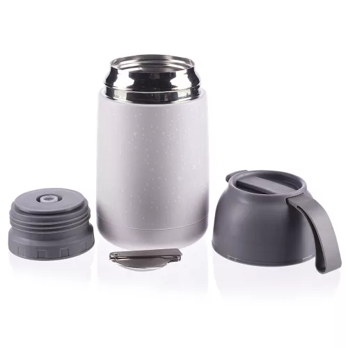 Zopa étel termosz - rozsdamentes acél, szilikon fogantyúval 620 ml Stars