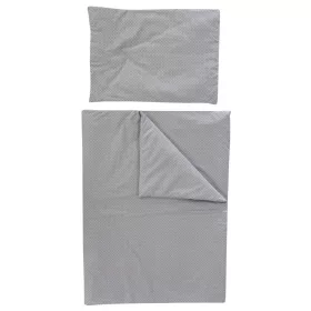   Soffi Baby ágynemû szett 2 részes 135x90 - 40x60cm apró csillag mintás szürke