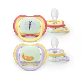   Philips AVENT játszócumi Ultra Air éjszakai pillangó 0-6hó lányos 2db