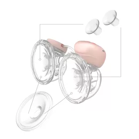   BabyOno mellszívó alkatrész  - tölcsér /2db/ és szilikon betét /1db/ Twinny 1002 KIT II.