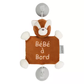   Nattou Baby on Board plüss Boris and Jungo - Boris, a vörös panda