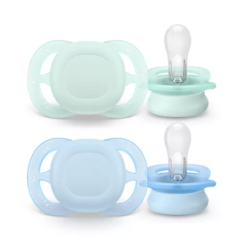 Philips AVENT játszócumi Ultra Start neutral 0-2hó fiús 2db