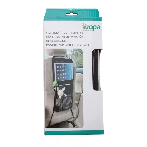 Zopa autós rendezõ üléstámlára tablet zsebbel és hálós zsebekkel ZOP029111