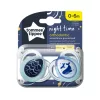 Tommee Tippee játszócumi CTN Night 2 db 0-6 hó *