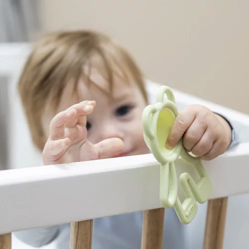 Nattou rágóka szilikon Pop-it zöld