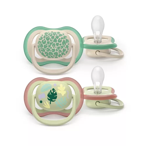 Philips AVENT játszócumi Ultra Air mintás 6-18hó lányos 2db