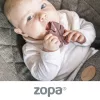 Zopa rágóka szilikon Levél galambszürke