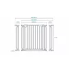 Lionelo ajtórács fém Truus 75-105 cm fekete-onyx