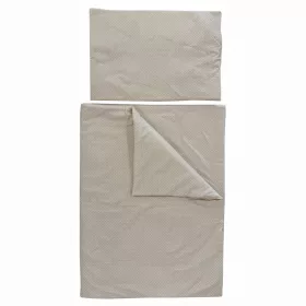   Soffi Baby ágynemû szett 2 részes 135x90 - 40x60cm apró csillag mintás bézs