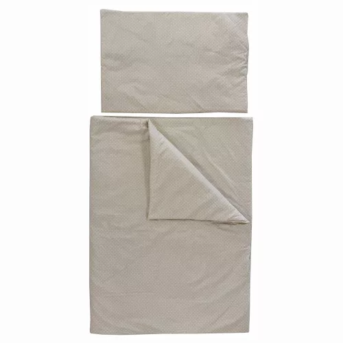 Soffi Baby ágynemû szett 2 részes 135x90 - 40x60cm apró csillag mintás bézs