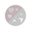 BabyOno evõeszköz-készlet rozsdamentes acél szürke szív/papírrepülõ 1065/02