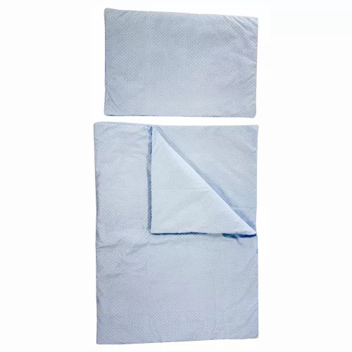 Soffi Baby ágynemû szett 2 részes 135x90 - 40x60cm apró csillag mintás kék