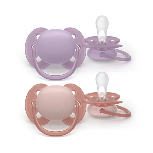 Philips AVENT játszócumi Ultrasoft neutral 6-18hó lányos 2db