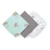 BabyOno textilpelenka színes 3db bambusz szürke 397/10