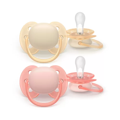 Philips AVENT játszócumi Ultrasoft neutral 0-6hó lányos 2db