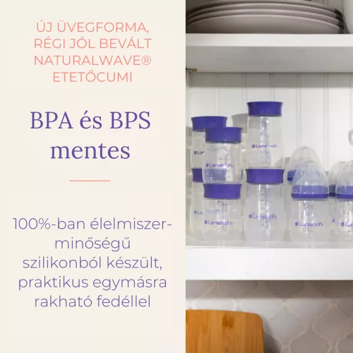 Lansinoh anyatejtároló palackok 160ml 4db