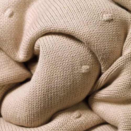 BabyOno babatakaró pamut/plüss kötött 75x100cm bézs 1671/02