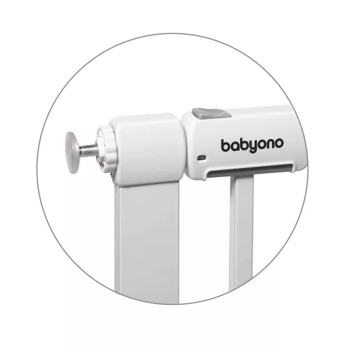 Babyono ajtórács fém, toldalékkal, 75-96cm 1681