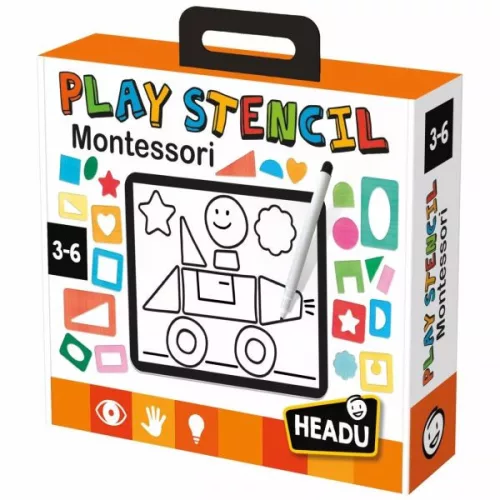 Headu: Montessori sablonkészlet kreatív alkotásokhoz