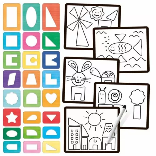 Headu: Montessori sablonkészlet kreatív alkotásokhoz