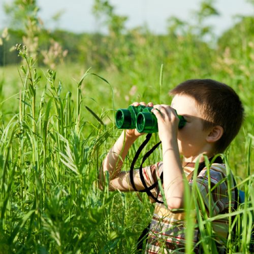 Kétcsövű zöld gyerektávcső - Special 40 Green Binocular with Case
