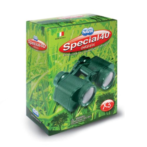 Kétcsövű zöld gyerektávcső - Special 40 Green Binocular with Case
