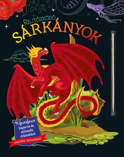 Rejtőzködő sárkányok - Karcképes és színezős oldalakkal