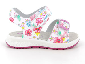 Primigi - Tépőzáras kislány szandál - Rózsaszín virágok  - 7870777-25