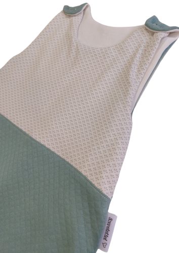 Tipegő hálózsák - Zöld-Fehér mintás - átmeneti