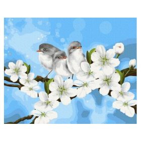 Virágzó almafa  - számfestő - 40x50 cm Virágzó almafa  - számfestő - 40x50 cm