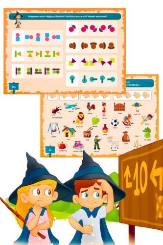 Szabó Szilvia : Varázstanoda 1-2 - iskolára előkészítés csomag !!Ajándék matricákkal!!