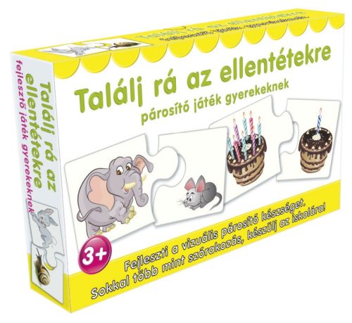 Találj rá az ellentétekre - logikai puzzle, párosító játék