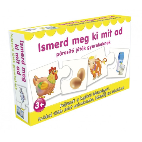 Ismerd meg ki mit ad - fejlesztő játék - Palincs Játék