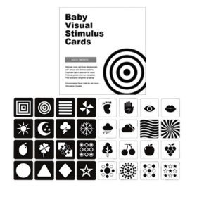 Fekete-fehér kontrasztos babakártya - vizuális fejlesztés   Fekete-fehér kontrasztos babakártya - vizuális fejlesztés