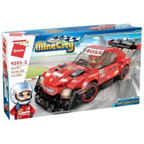 Qman - versenyautó - építőjáték